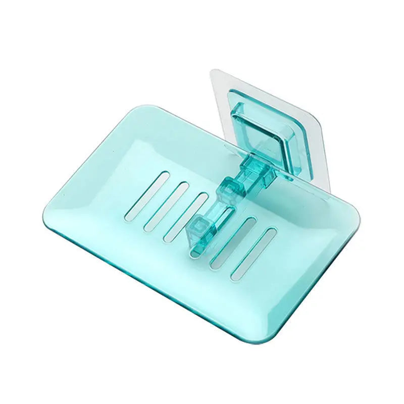Super Suction Cup Soap Dish with Drain Water for Bathroom Soap Holder Kithcen Sponge Holder Soap Container Bathroom Supplies