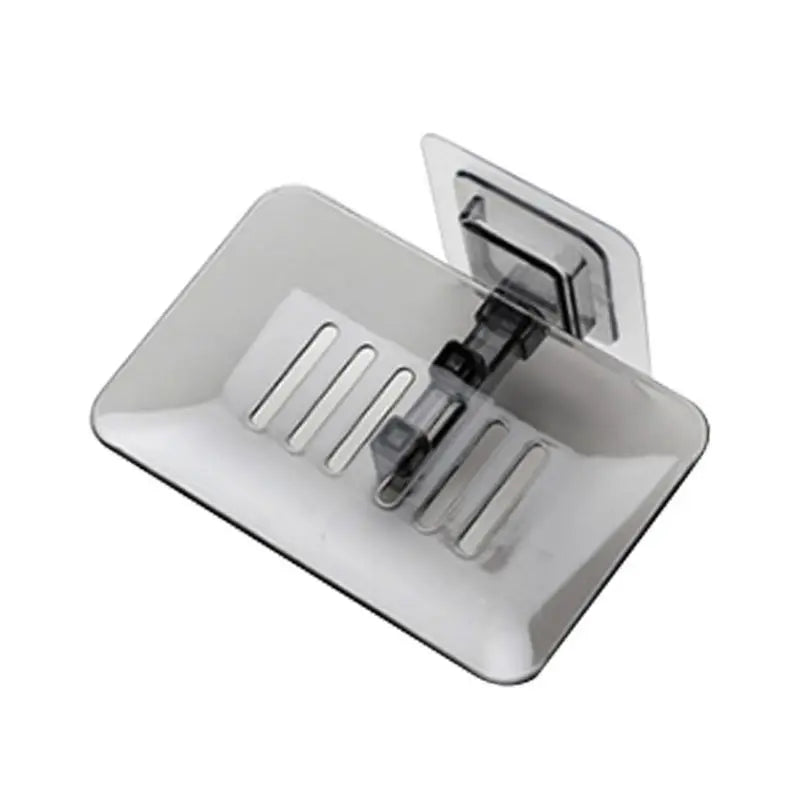 Super Suction Cup Soap Dish with Drain Water for Bathroom Soap Holder Kithcen Sponge Holder Soap Container Bathroom Supplies