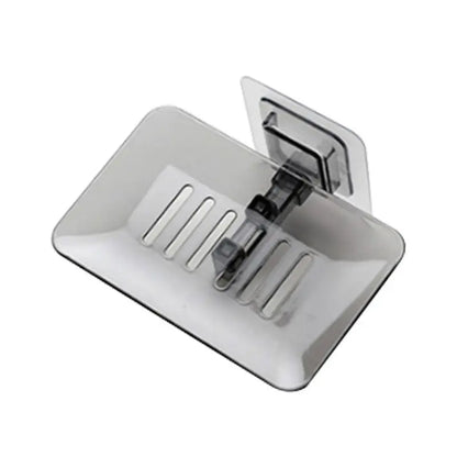Super Suction Cup Soap Dish with Drain Water for Bathroom Soap Holder Kithcen Sponge Holder Soap Container Bathroom Supplies
